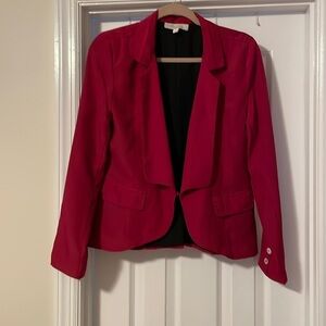 Olive & Oak Hot Pink Single-Button Blazer
